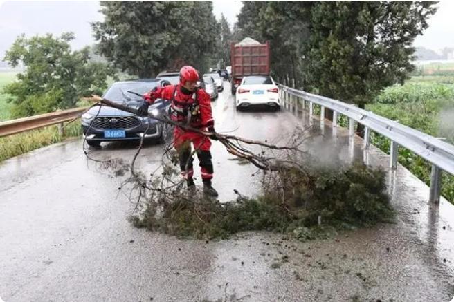 麒麟?yún)^(qū)遭暴雨突襲|部分道路積水嚴重，消防緊急排澇解憂